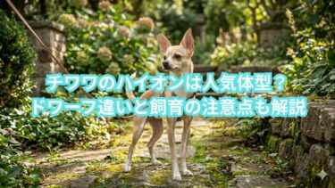チワワのハイオンは人気体型？ドワーフ違いと飼育の注意点も解説