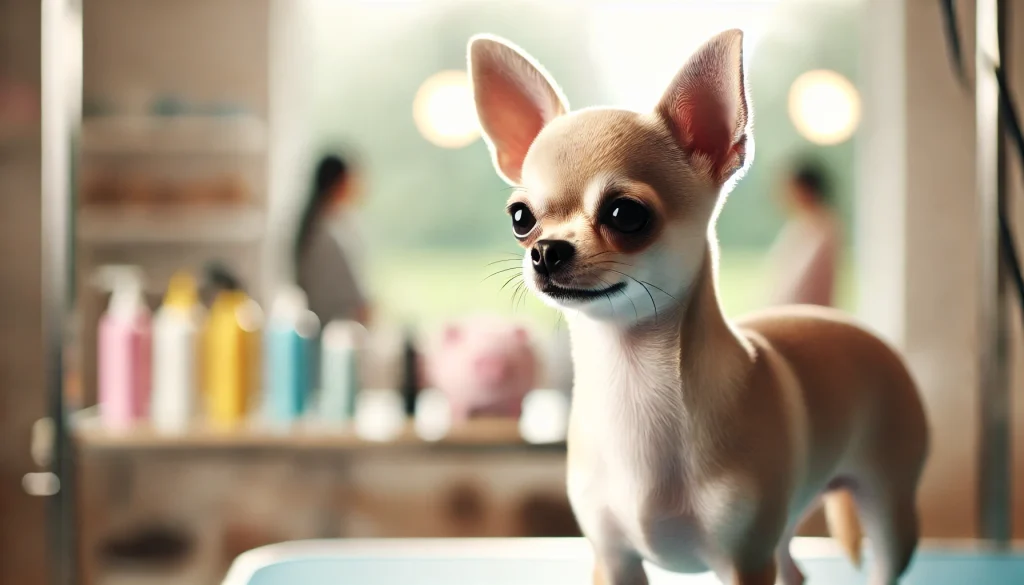 チワワ　くまカット