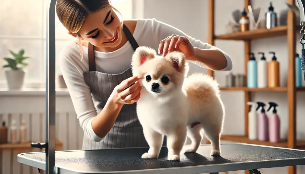 チワワ　くまカット